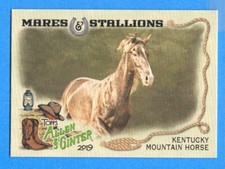 2019 Topps Allen & Ginter Mares and Stallions #MS10 Kentucky Mountain Horse