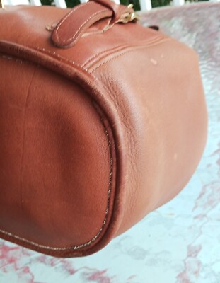 Coach 9994 Medium Vintage British Tan Leather Backpack/Tote  display picture 3