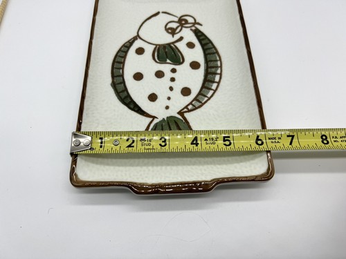 Vintage Japanese Hand Painted Founder Fish 6x10” Sushi Plates in Original Box - Picture 10 of 16