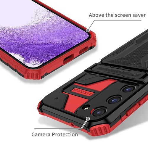 Stoßfeste Hülle Geldbörse Abdeckung Halter für Galaxy A02S A03S A13 A21S A31 A52 A72 - Bild 6 von 18