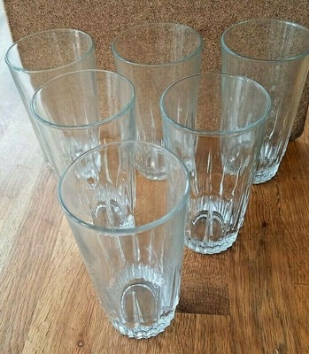 water and juice glasses