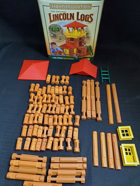 Original Lincoln Logs Frontier Junction Classic 100 Pcs Near Complete For  Sale Online | Ebay