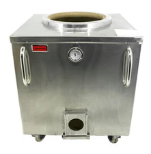 Omcan USA 47442 (47442) 34" X 34" Stainless Steel Charcoal Tandoor Clay Oven