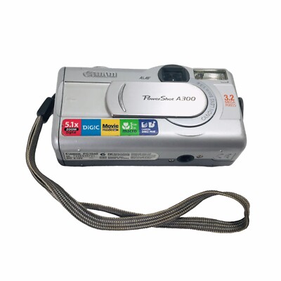 CANNON POWER SHOT A300 DIGITAL CAMERA UNTESTED