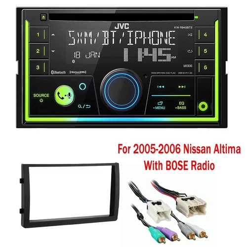 For 2005-2006 Nissan Altima W/Bose Radio| JVC KW-R940BTS Double DIN CD Receiver