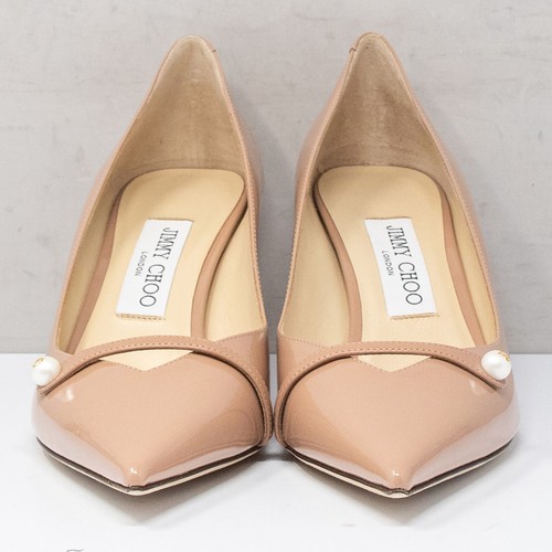 Jimmy Choo Rosalia 65 Ballet Pink Patent Leather Heels, Size 38 (8 US) - Picture 6 of 8