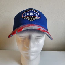 Vintage CFS Sports Blue Team Lowe's Racing #48 Jimmie Johnson Strapback Hat Blue
