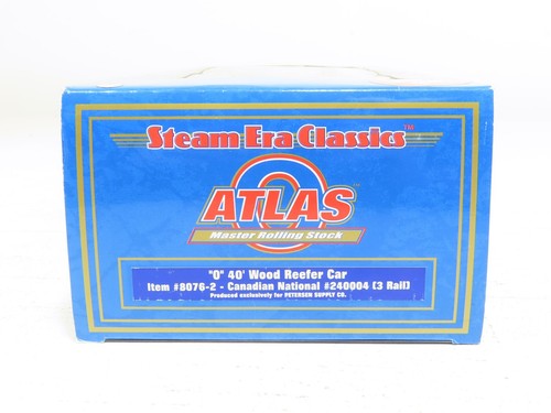 Atlas 8076-2 Canadian National Wood Reefer Car #240004 LN - Foto 9 di 9