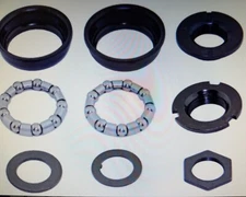 BICYCLE BOTTOM BRACKET SET 1 PIECE CRANKS, 5/16x9  24TPI, CUP TYPE PRESS IN 51MM