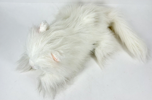 Realistic Persian Plush Cat AM/FM Radio Shack White Blue Eyes Tested HTF VTG - Picture 5 of 18