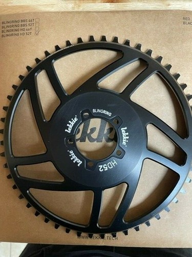 Original Lekkie Bling Ring - BBS01/BBS02 & BBSHD Chainring HD52T and 52T BLACK - Picture 4 of 4