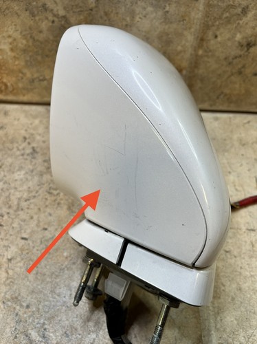 ✅2007-2009 LEXUS LS460 Left Driver Side WHITE 14 Wire Door Mirror Power OEM - Picture 8 of 13