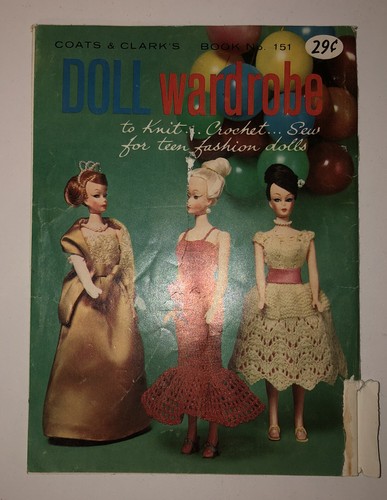Vintage 1964 Coats & Clark’s Doll Wardrobe Book No. 151 - Picture 2 of 3