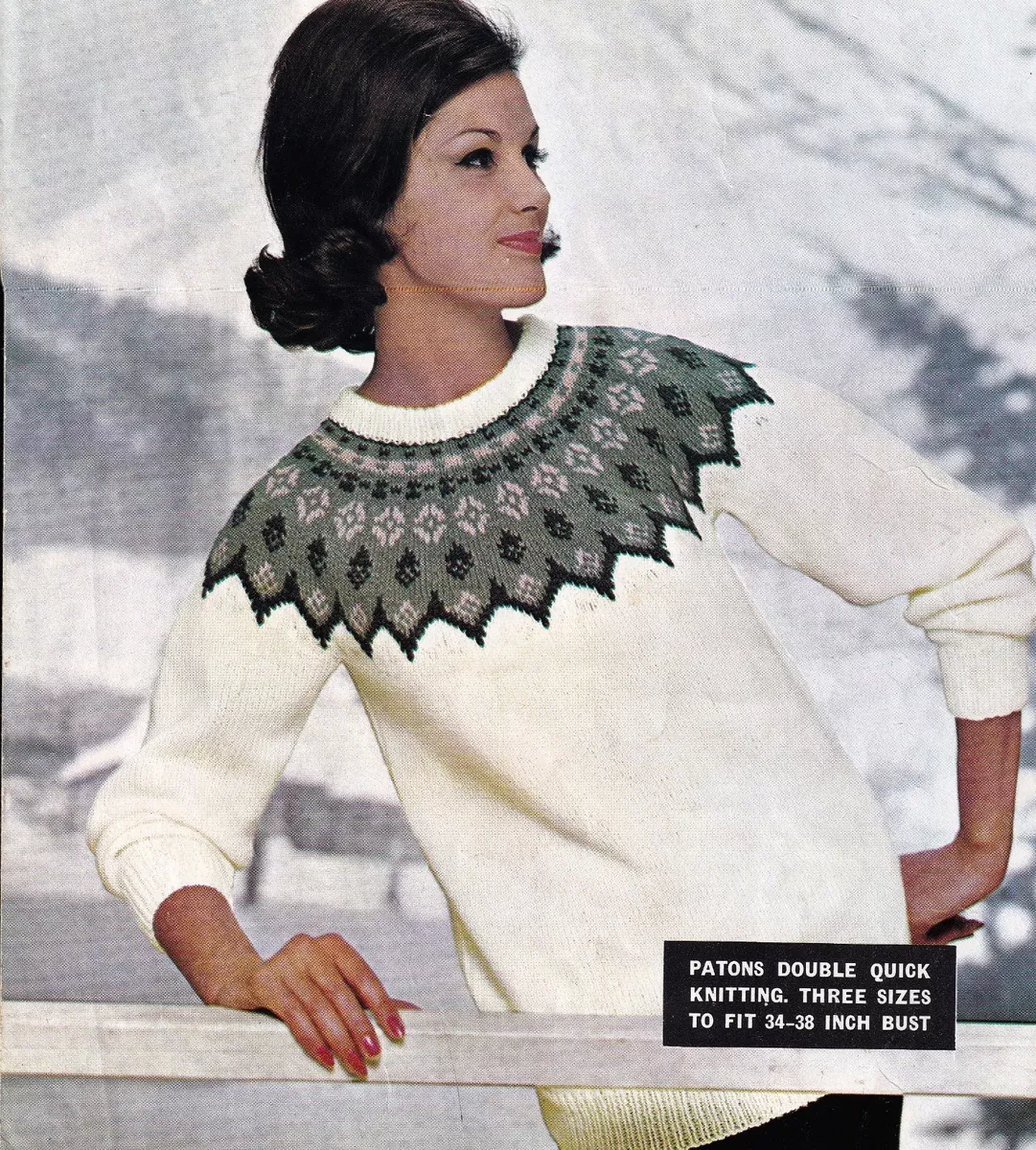 Norwegian pattern hotsell sweater