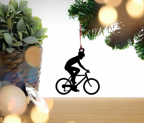 CICLISTA Bicicletta Decorazione di Natale, Decorazione da Appendere,  Decorazione Albero | eBay