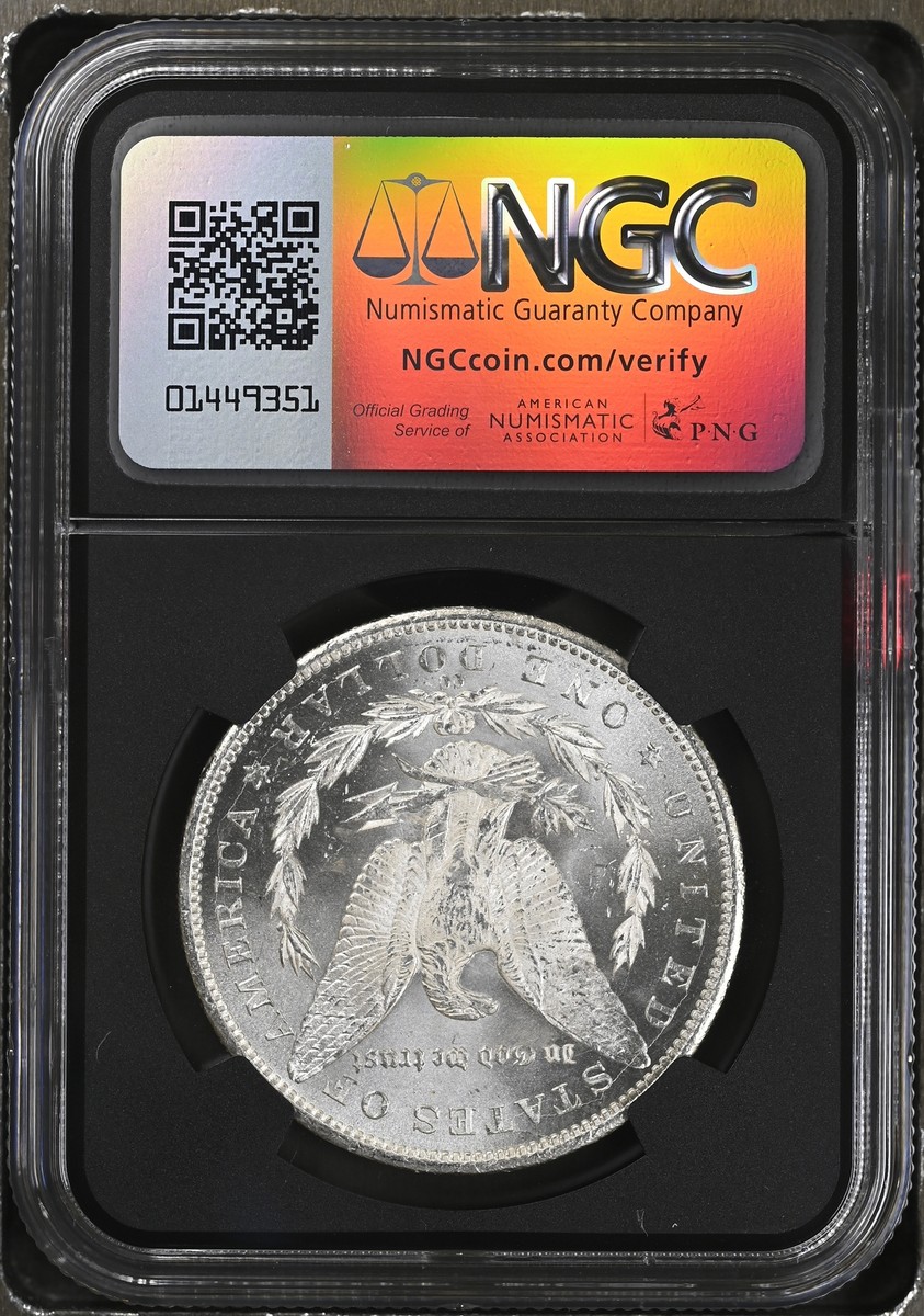 1884 CC Morgan Silver Dollar NGC MS-63 BAG FRAGMENT | eBay