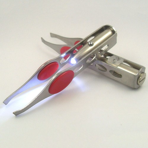 Pinzette mit LED Licht Augenbrauen zupfen LED Pinzette mit Licht~ Us - Picture 8 of 13