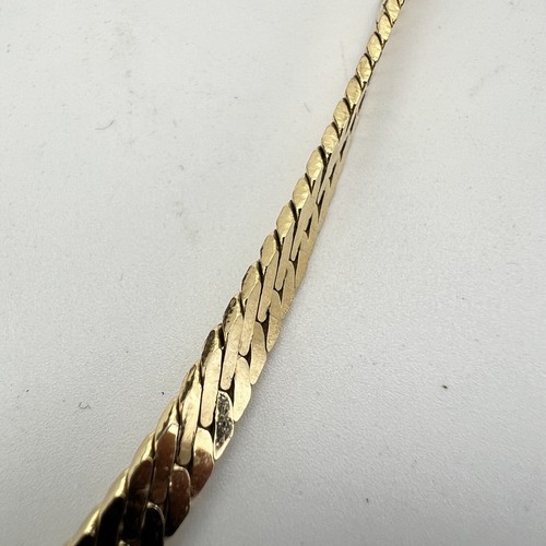 Collana da donna Trifari color Oro girocollo usato vintage collier anni 70 - Foto 6 di 9