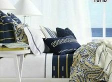 Ralph Lauren PARROT CAY RHYLEE BL YEL WHT PAISLEY 9pc F/Q COMF QN SHEET SET NIP