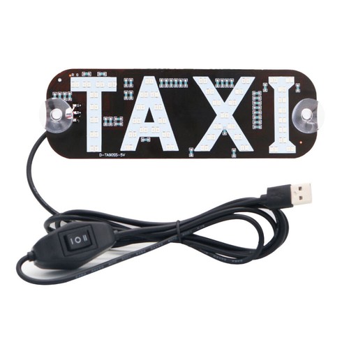 Lighted LED Sign For USB Plug LED Light Sign For Car Windshield Taxi Sign Light - Bild 4 von 9