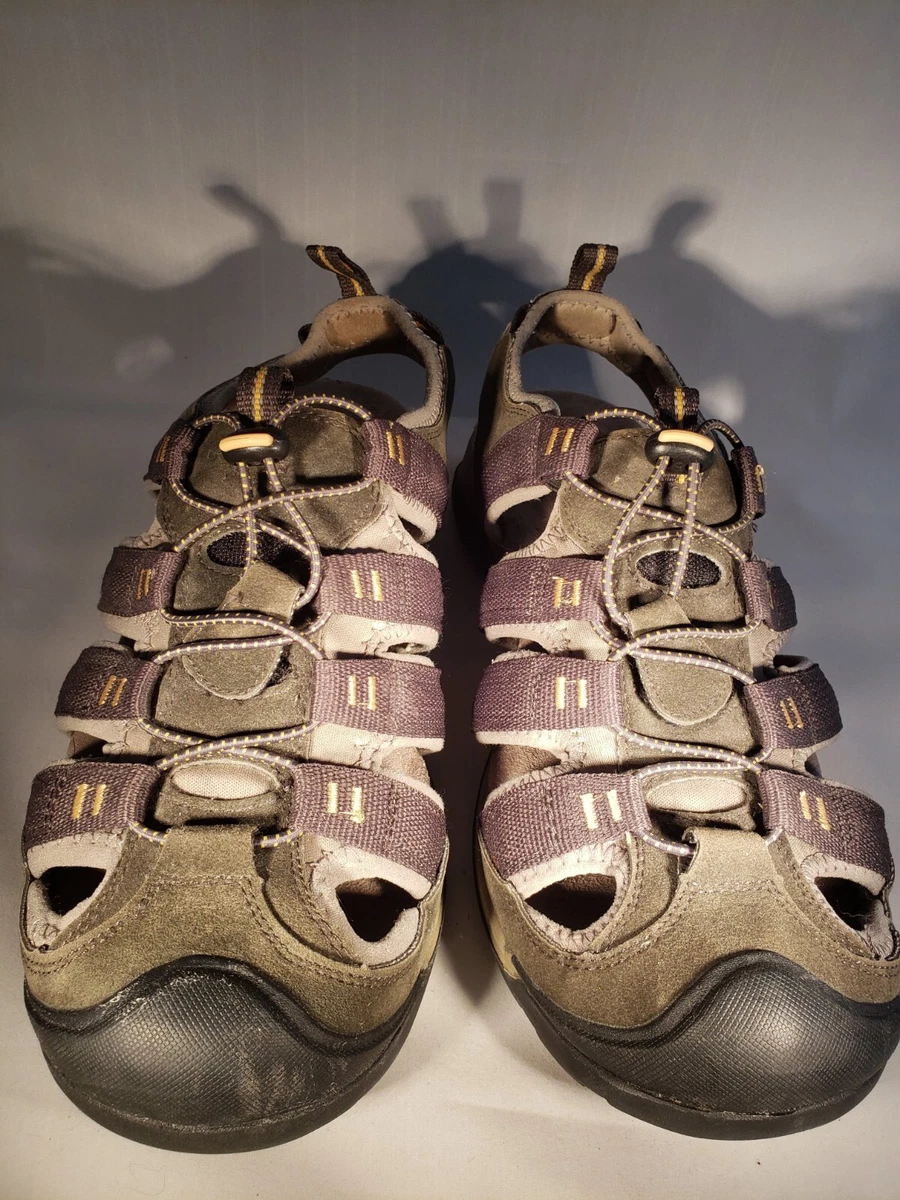 Croft Barrow s Men s Hiking Sandals Size 10M Grey Brown Ortholite 165211 87327
