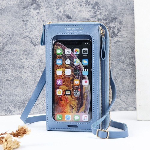 Large Capacity Cell Phone Purse PU Leather Crossbody Phone Bag Female - Picture 14 of 17