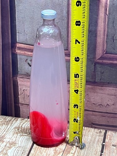 Replacement Lava Lamp Glass Bottle Container Liquid red clear 9" - Picture 6 of 6