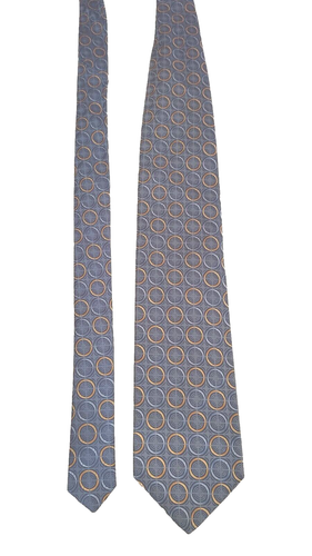 TIE Robert Talbott Silk Best of Class Blue Geometric Necktie Circles Pattern - Picture 6 of 12