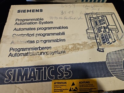 Siemens Simatic S5 CPU944, 6ES5453-4UA11 6ES5453-4UA11 New In Box, Unused, Neu