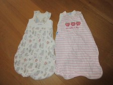 2 x girls Grobag pink apples Peter rabbit sleeping bag, 1.5 tog age 0 - 6 months