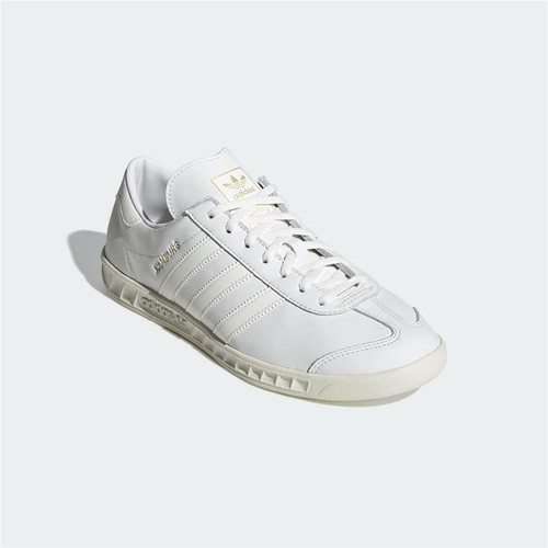 Adidas Hamburg Leather Trainers White 