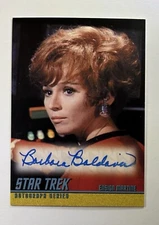 STAR TREK TOS 40TH ANNIVERSARY SERIES 2 BARBARA BALDAVIN #A149 AUTOGRAPH MARTINE