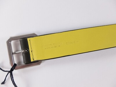 ベルト BOTTEGA VENETA Belts Women Rubber Green/Kiwi BOTTEGA VENETA dark green & kiwi reversible leather belt