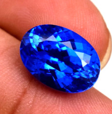 19.28 Ct Natural Blue Sapphire Oval Cut Sri Lanka Loose Gemstone GIE Certified