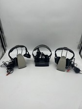 Lot of 3 SENNHEISER Wireless Headphones 1-HDR85  2-HDR120 FOR PARTS/REPAIR