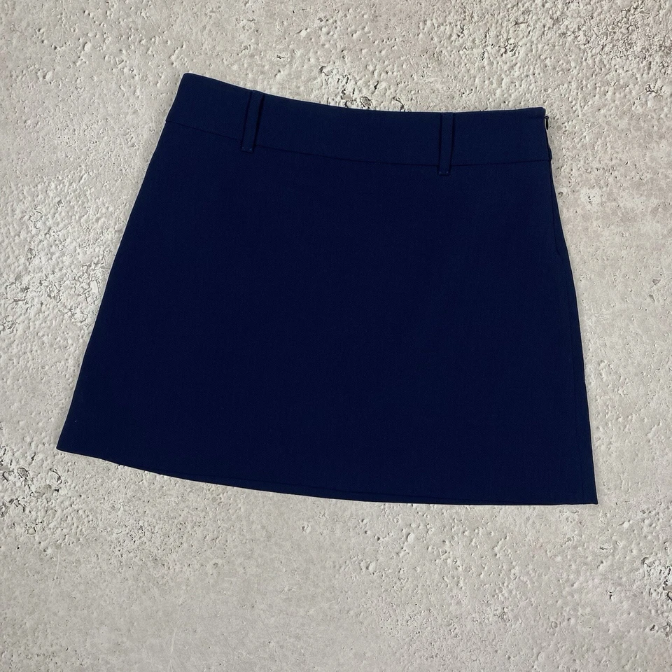 Miu Miu Por Prada Azul Sexy Mini Falda Talla 38 - Imagen 2 de 4