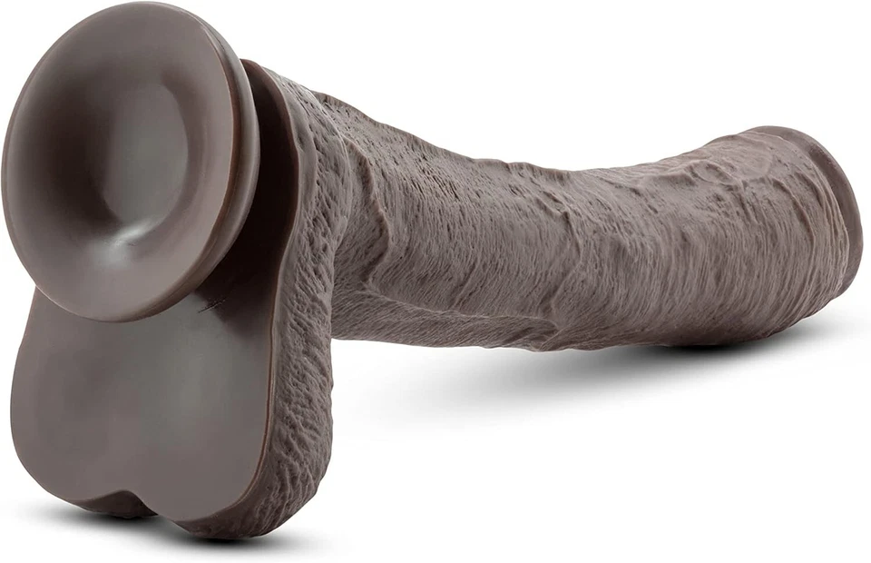 Consolador realista Eden 13"" extra largo 2" grueso correa para el pene juguete sexual marrón Foto 2 de 4