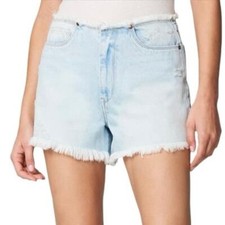 Blank NYC Denim Shorts Women s Size 28 Top Fray THE BARROW Vintage High-Rise NWT