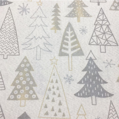 8 Cynthia Rowley Gold Christmas Tree Napkin Set Silver Sparkle Snowflake Holiday