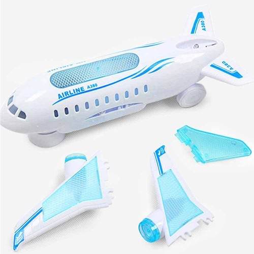 Modelo de juguete de avión para niños con sonidos de música para regalos para... - Imagen 10 de 12