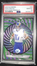 2023 Panini Illusions - Puka Nacua - Mystique-Emerald - PSA 10!! Low Pop.
