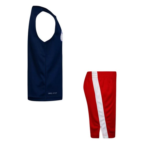 Nike Little Boy' Swoosh Graphic Tank Top & Mesh Shorts Set (86J554-U10) Size 4 - Picture 2 of 5