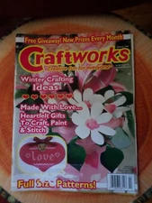 Craft Works Magazine Feb1998 Winter Crafting Ideas made with Love HeartfeltGifts