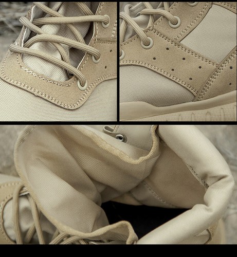 Mens Desert Boots Army Hiking Combat Military Tactical Boots Lightweight Shoes - Picture 5 of 15