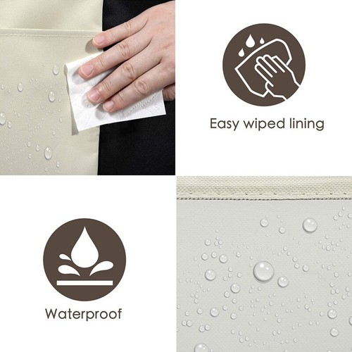 Foldable Clothes Laundry Basket Hamper Bag Large Cart Waterproof with Wheels - Bild 11 von 19