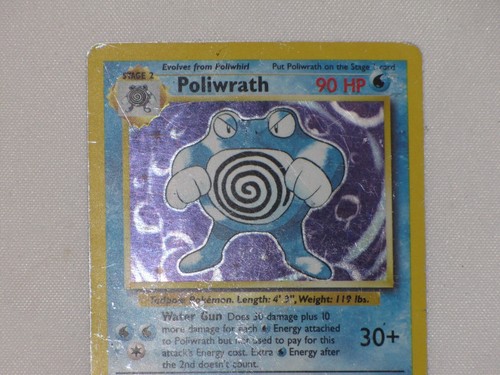 Poliwrath 13/102 Pokemon TCG Base Set 1999 Holo Foil Card - Picture 13 of 24