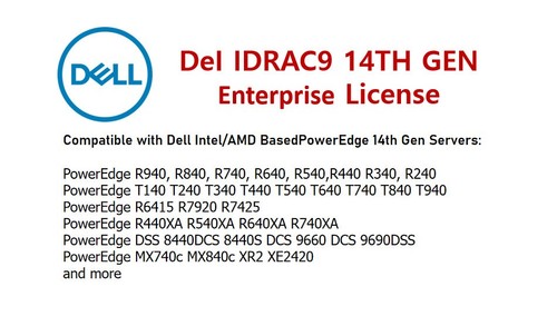 Licencja korporacyjna iDRAC9 na 14G Dell PowerEdge R740 / R640 / R540 / R440 / R340 / T240 - Zdjęcie 2 z 2