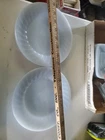4 Vintage 1950s Anchor Hocking Fire King Blue Delphite 7 1/4 in Salad Plates