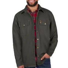 Coleman Men's Fleece Lined Canvas Shirt Jacket - Multiple Sizes