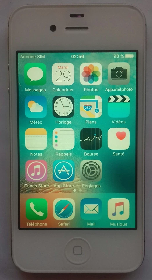 Apple iPhone 4S - 16 Go - Blanc Pour Pièces, photo 1 sur 5
